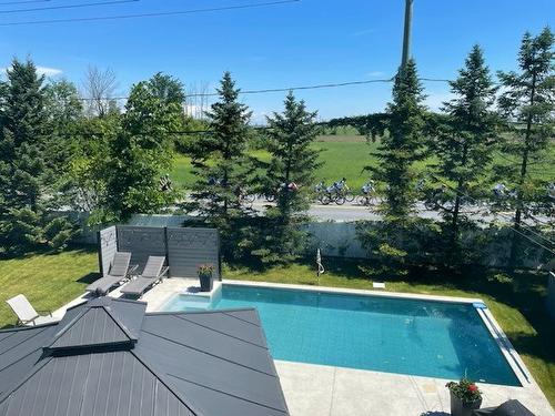 Backyard - 245 Rue Ludger-Duvernay, Varennes, QC - Outdoor With In Ground Pool With Backyard