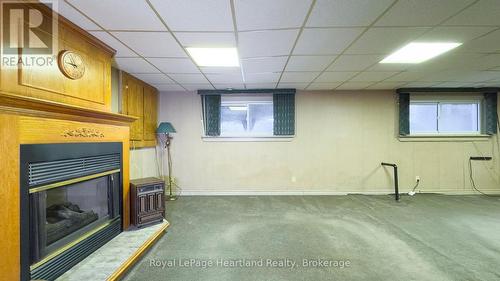 48 Lee Crescent, Goderich (Goderich Town), ON - Indoor Photo Showing Basement With Fireplace