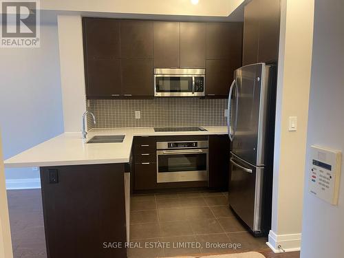 214 - 399 Spring Garden Avenue, Toronto, ON - Indoor Photo Showing Kitchen With Double Sink With Upgraded Kitchen