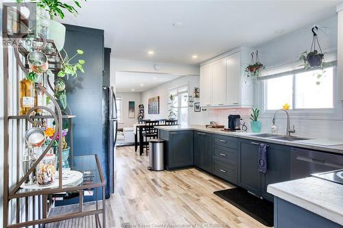 1624 Hickory, Windsor, ON - Indoor Photo Showing Kitchen With Double Sink With Upgraded Kitchen