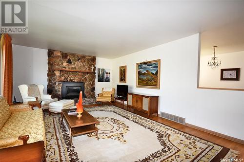 253 25Th Street W, Prince Albert, SK - Indoor Photo Showing Living Room With Fireplace