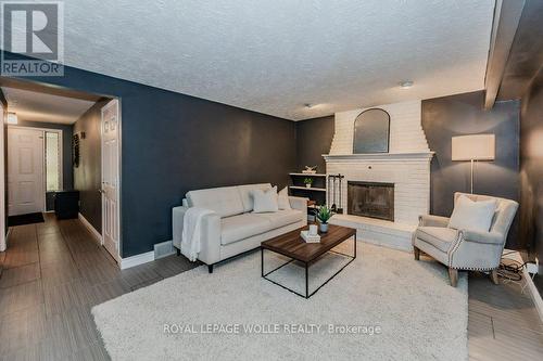 36 Colebrook Court, Kitchener, ON - Indoor Photo Showing Living Room With Fireplace