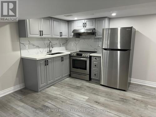 Bsmt - 14 Bairstow Crescent, Halton Hills, ON - Indoor Photo Showing Kitchen With Double Sink With Upgraded Kitchen