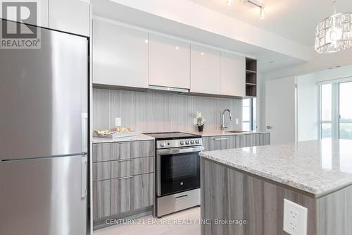 502 - 31 Tippett Road, Toronto, ON - Indoor Photo Showing Kitchen With Stainless Steel Kitchen With Upgraded Kitchen