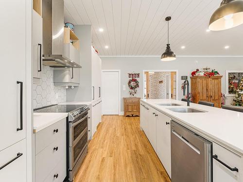 Kitchen - 124 Rue Des Sittelles, Brigham, QC - Indoor Photo Showing Kitchen With Double Sink With Upgraded Kitchen