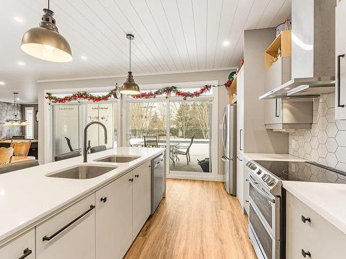 Kitchen - 124 Rue Des Sittelles, Brigham, QC - Indoor Photo Showing Kitchen With Double Sink With Upgraded Kitchen