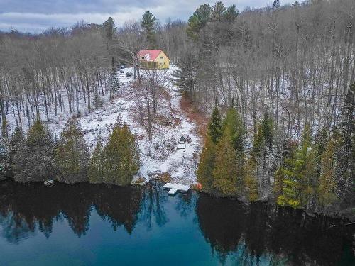 Aerial photo - 1044 Ch. Des Hauteurs, Saint-Hippolyte, QC - Outdoor With Body Of Water With View