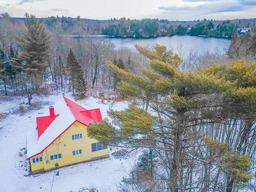 Aerial photo - 1044 Ch. Des Hauteurs, Saint-Hippolyte, QC - Outdoor With Body Of Water With View