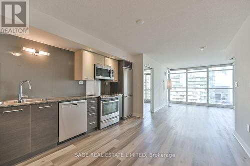 1605 - 8 Telegram Mews, Toronto, ON - Indoor Photo Showing Kitchen With Double Sink