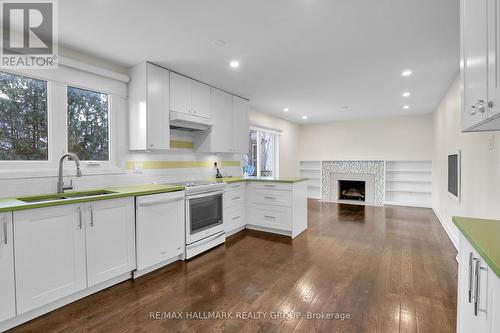 436 Mansfield Avenue, Ottawa, ON - Indoor Photo Showing Kitchen With Fireplace