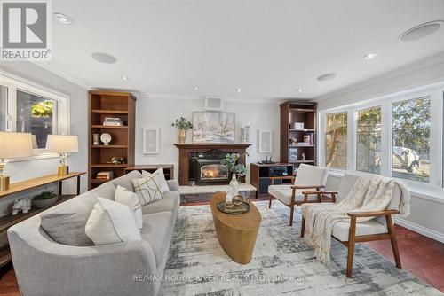 6 Guthrie Crescent, Whitby, ON - Indoor Photo Showing Living Room With Fireplace