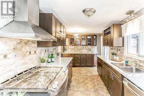 20 Chelvin Drive, Halton Hills, ON - Indoor Photo Showing Kitchen With Double Sink