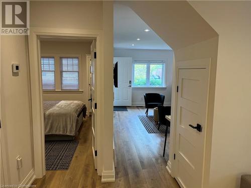 Corridor with hardwood / wood-style flooring - 179 Paradise Road N Unit# Upper, Hamilton, ON - Indoor Photo Showing Other Room