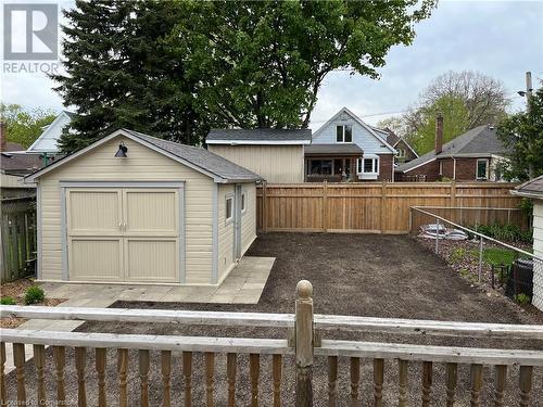 View of yard featuring a storage shed - 179 Paradise Road N Unit# Upper, Hamilton, ON - Outdoor