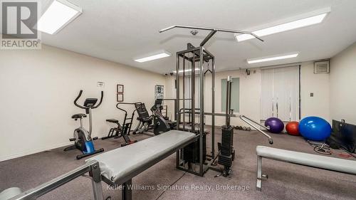 1601 - 3170 Kirwin Avenue, Mississauga (Cooksville), ON - Indoor Photo Showing Gym Room