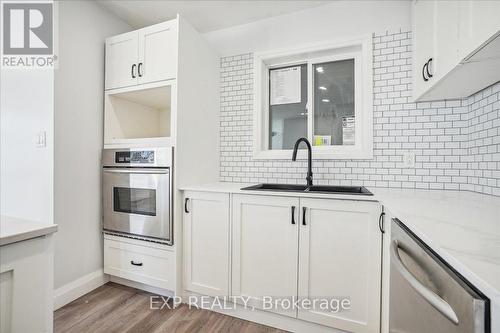 118 Deschene Avenue, Hamilton, ON - Indoor Photo Showing Kitchen With Double Sink