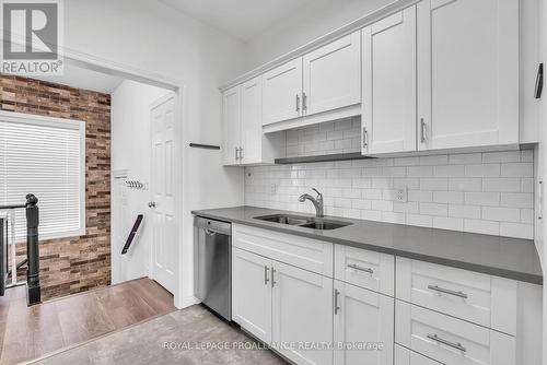 106 Robert'S Row, Cobourg, ON - Indoor Photo Showing Kitchen With Double Sink