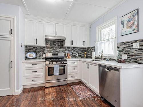 58 Main St N, Newmarket, ON - Indoor Photo Showing Kitchen With Double Sink With Upgraded Kitchen