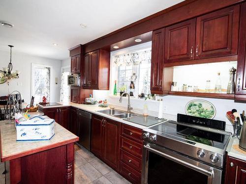 Cuisine - 440 4E Rang O., Saint-Bruno-De-Kamouraska, QC - Indoor Photo Showing Kitchen With Double Sink