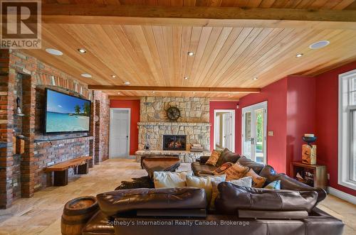 190 Melissa Lane, Tiny, ON - Indoor Photo Showing Living Room With Fireplace