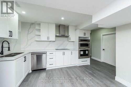 Bsmt - 53 Raven Cross Avenue S, Markham, ON - Indoor Photo Showing Kitchen With Double Sink