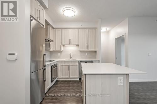 602 - 2081 Fairview Street, Burlington, ON - Indoor Photo Showing Kitchen With Upgraded Kitchen