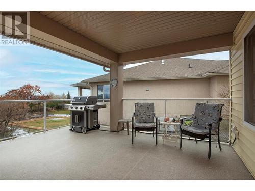 Spacious covered patio with BBQ hookup - 620 Arrowleaf Lane, Kelowna, BC - Outdoor With Deck Patio Veranda With Exterior