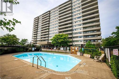 809 - 215 Glenridge Avenue E, St. Catharines, ON - Outdoor With In Ground Pool With Balcony