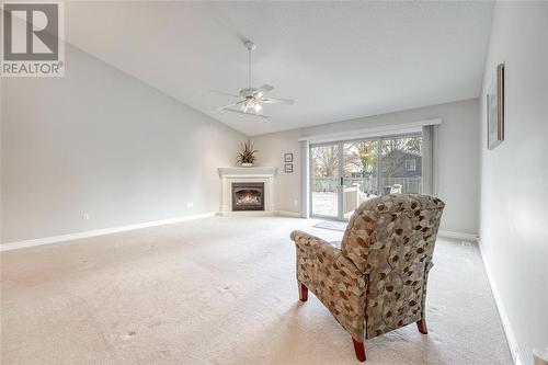 507 Louisa Street Unit# B, Point Edward, ON - Indoor Photo Showing Living Room With Fireplace