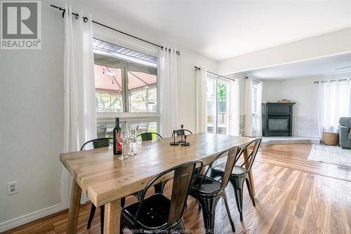 166 Stirling Street, Lakeshore, ON - Indoor Photo Showing Dining Room With Fireplace