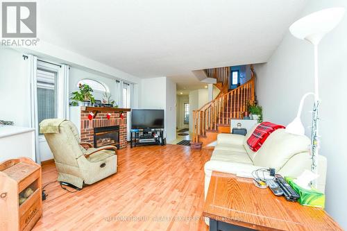 48 Yellow Brick Road, Brampton, ON - Indoor Photo Showing Living Room With Fireplace