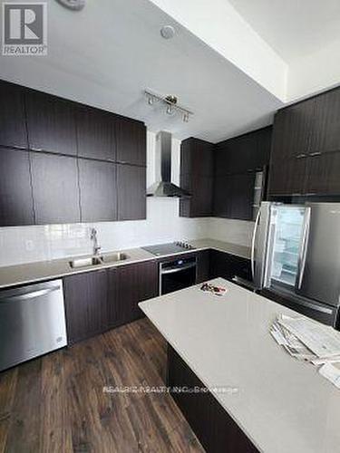 2501 - 55 Duke Street W, Kitchener, ON - Indoor Photo Showing Kitchen With Double Sink With Upgraded Kitchen