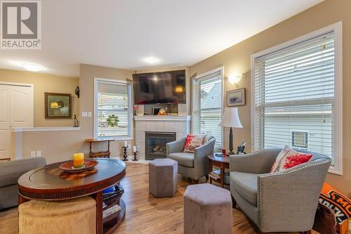 1002 Peachcliff Drive, Okanagan Falls, BC - Indoor Photo Showing Living Room With Fireplace