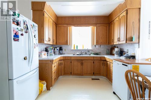 111 Government Road, Dundurn, SK - Indoor Photo Showing Kitchen With Double Sink