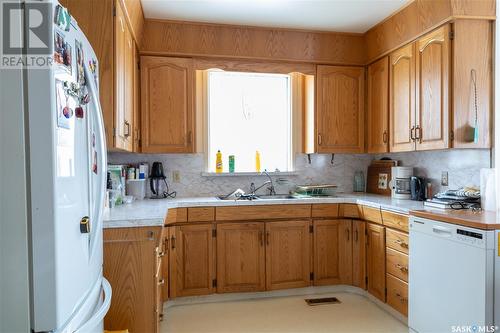 111 Government Road, Dundurn, SK - Indoor Photo Showing Kitchen With Double Sink