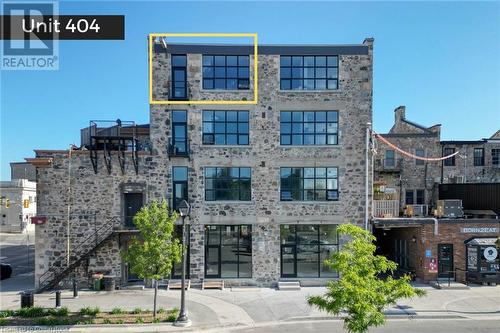 View of building exterior - 15 Main Street Unit# 404, Cambridge, ON - Outdoor With Facade