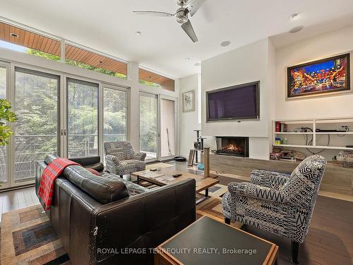 317 Keewatin Ave, Toronto, ON - Indoor Photo Showing Living Room With Fireplace