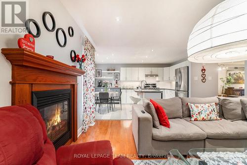 512 Clarington Avenue, Ottawa, ON - Indoor Photo Showing Living Room With Fireplace