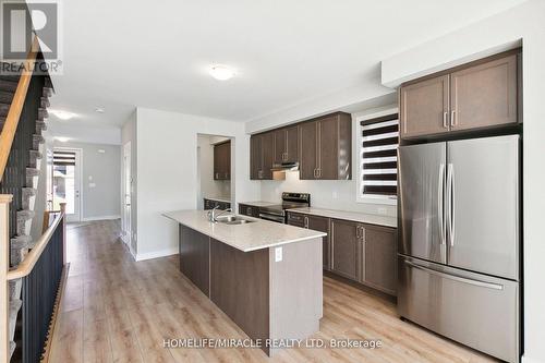 27 Assunta Lane, Clarington, ON - Indoor Photo Showing Kitchen With Stainless Steel Kitchen With Double Sink With Upgraded Kitchen