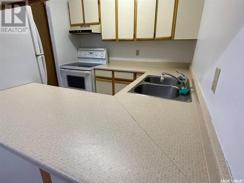 201 102 Manor Drive, Nipawin, SK - Indoor Photo Showing Kitchen With Double Sink