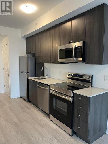 506 - 480 Gordon Krantz Avenue, Milton, ON - Indoor Photo Showing Kitchen With Stainless Steel Kitchen With Upgraded Kitchen