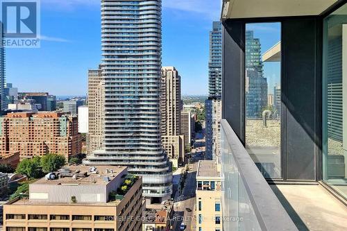 2702 - 28 Wellesley Street E, Toronto, ON - Outdoor With Balcony With Facade