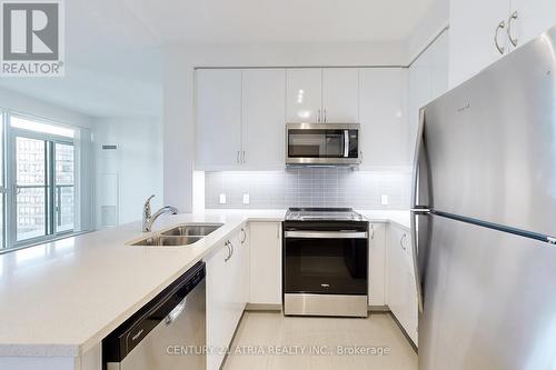 1806 - 4955 Yonge Street, Toronto, ON - Indoor Photo Showing Kitchen With Stainless Steel Kitchen With Double Sink With Upgraded Kitchen