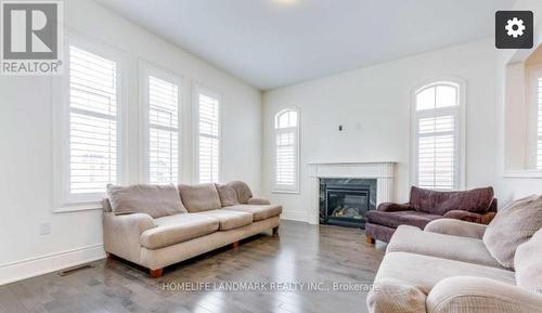 3151 Buttonbush Trail, Oakville, ON - Indoor Photo Showing Living Room With Fireplace