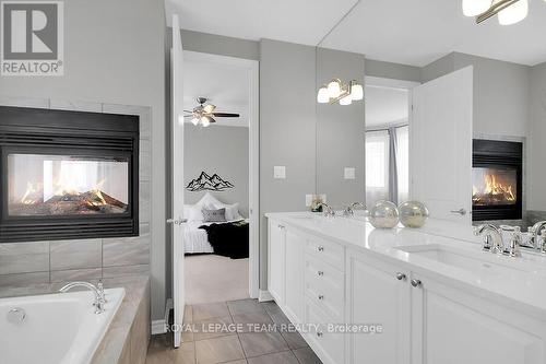 371 Meadowbreeze Drive, Ottawa, ON - Indoor Photo Showing Bathroom With Fireplace