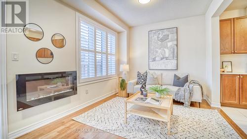 160 Christine Elliott Avenue, Whitby, ON - Indoor Photo Showing Living Room With Fireplace