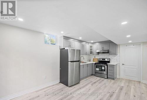 Bsmt - 16 Yolanda Place, Brampton, ON - Indoor Photo Showing Kitchen With Stainless Steel Kitchen