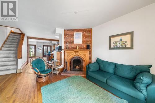 123 Gore Vale Avenue, Toronto, ON - Indoor Photo Showing Living Room With Fireplace