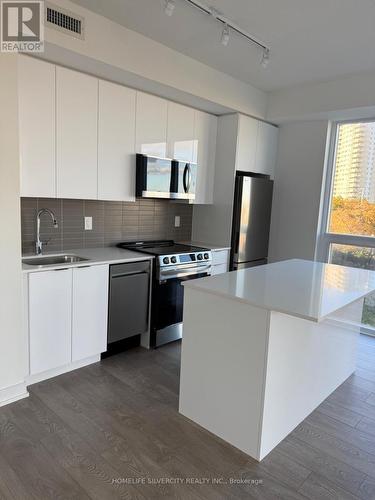 #1203 - 225 Malta Avenue E, Brampton, ON - Indoor Photo Showing Kitchen With Stainless Steel Kitchen