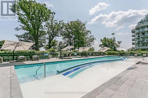 808 - 3500 Lakeshore Road W, Oakville, ON - Outdoor With In Ground Pool